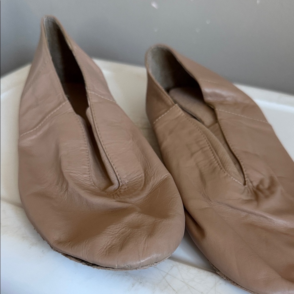 Jazz dance Tan Leather Women's Shoes